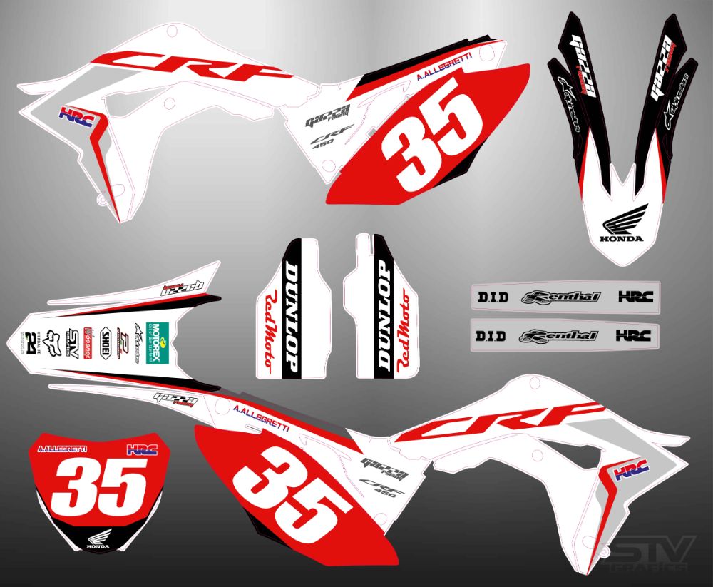 Kit adhesivos moto Honda 18